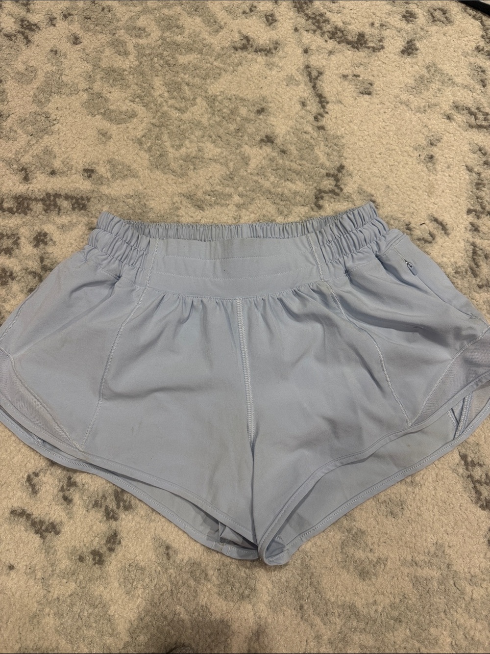 lululemon athletica Light Blue Athletic Running Shorts